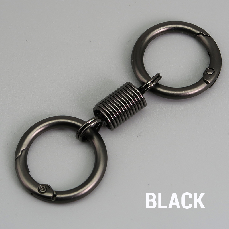 (š„2024Last Day Promotion - 49% off)Nordic Retro Spring Double Ring Keychain