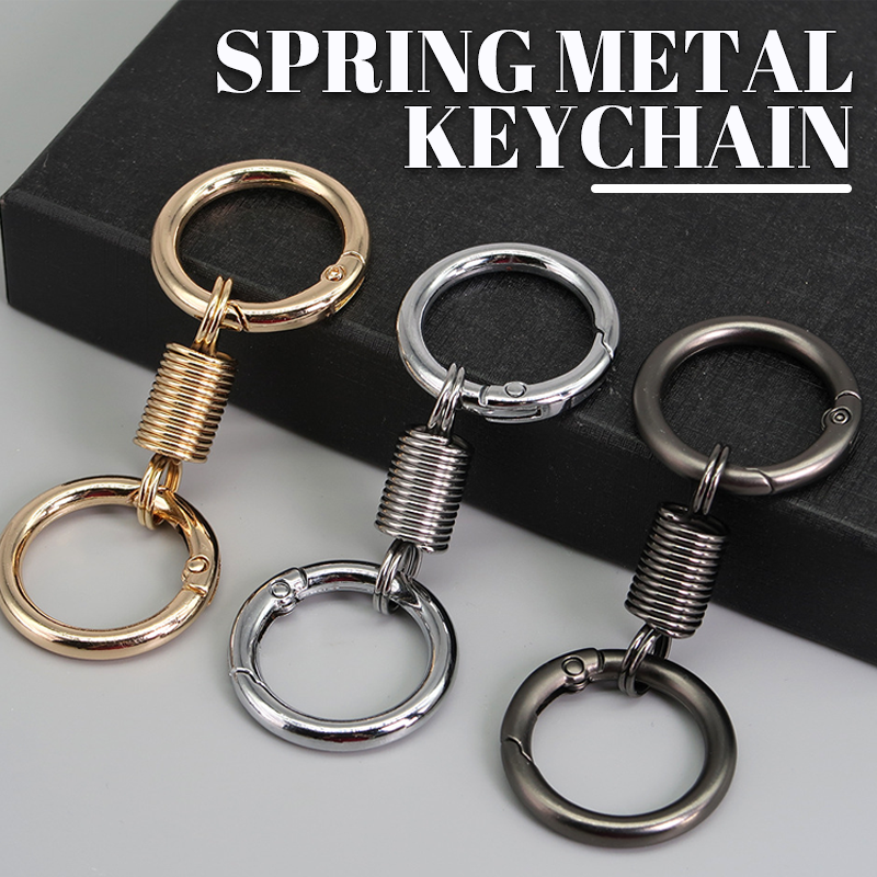 (š„2024Last Day Promotion - 49% off)Nordic Retro Spring Double Ring Keychain