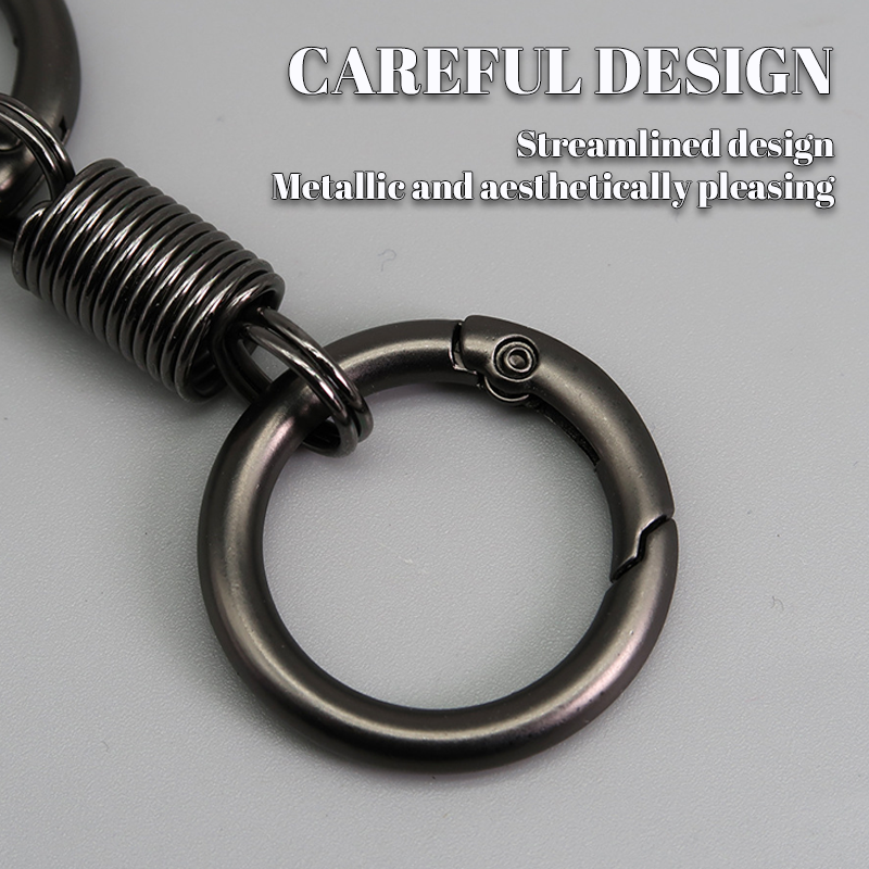 (š„2024Last Day Promotion - 49% off)Nordic Retro Spring Double Ring Keychain
