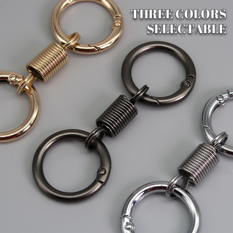 (š„2024Last Day Promotion - 49% off)Nordic Retro Spring Double Ring Keychain
