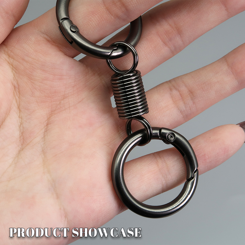 (š„2024Last Day Promotion - 49% off)Nordic Retro Spring Double Ring Keychain