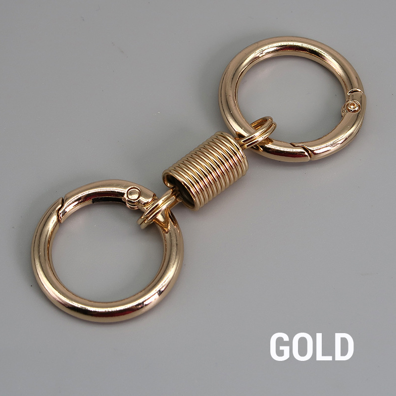 (š„2024Last Day Promotion - 49% off)Nordic Retro Spring Double Ring Keychain